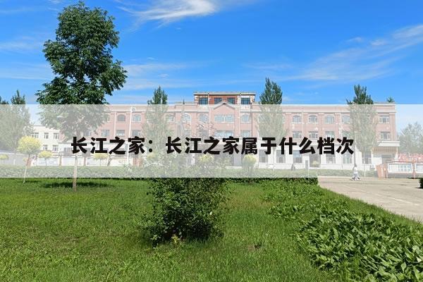 长江之家：长江之家属于什么档次