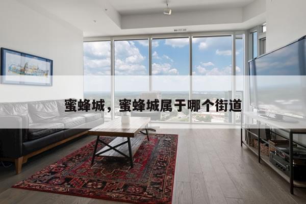 蜜蜂城，蜜蜂城属于哪个街道